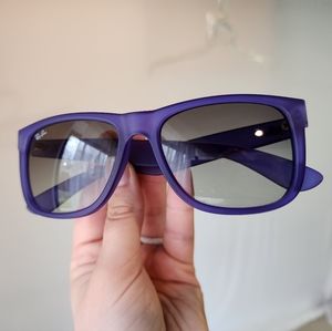 NEW rayban wayfarer purple blue Justin sunglasses discontinued